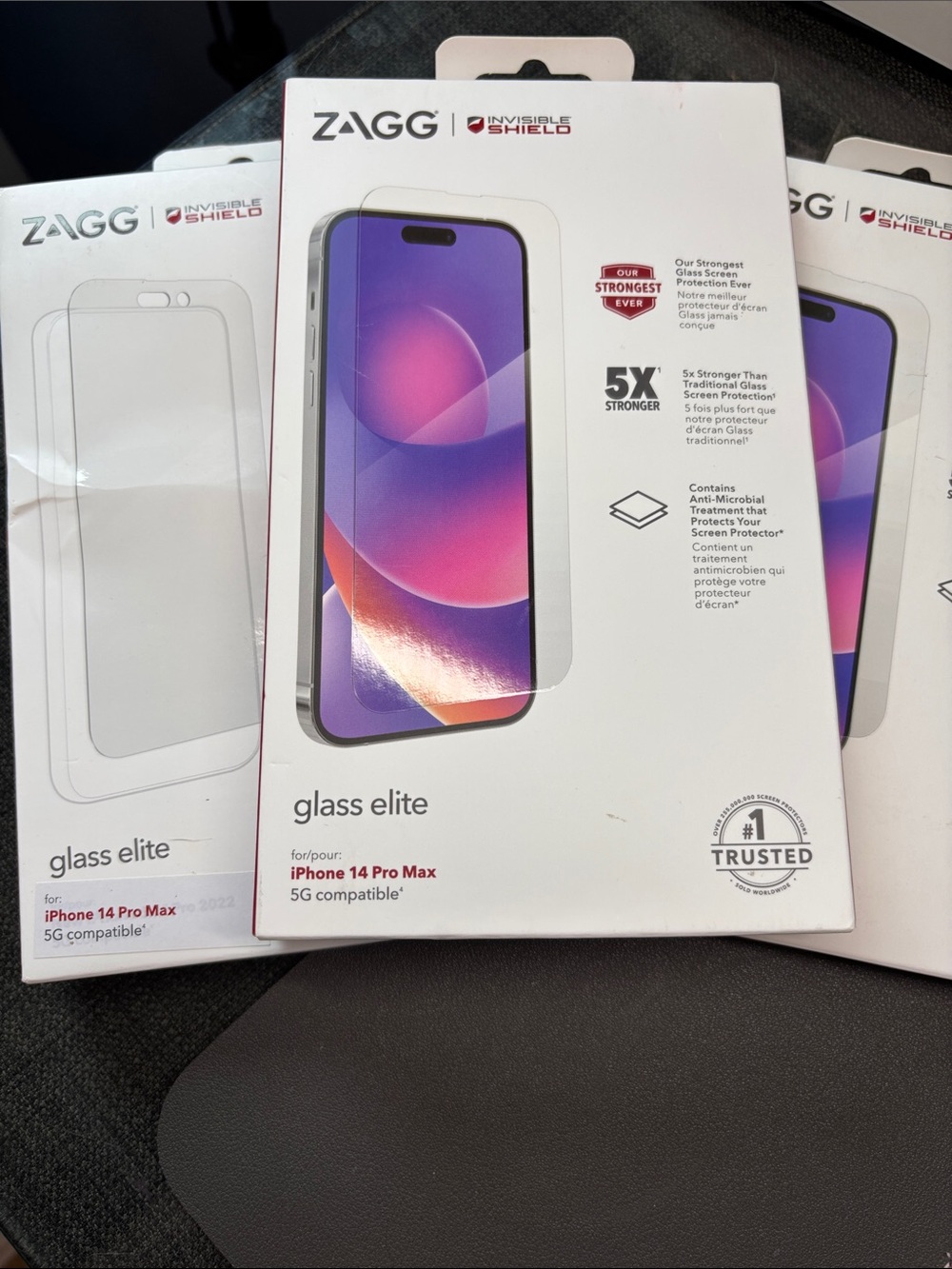 ZAGG Glass Elite Screen Protector for iPhone 14 Pro Max - Bundle
